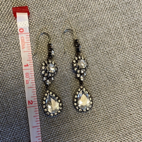 Rhinestone chandelier earrings.  Stunning! - Picture 5 of 6